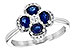 14kw Sapphire and Diamond Ring